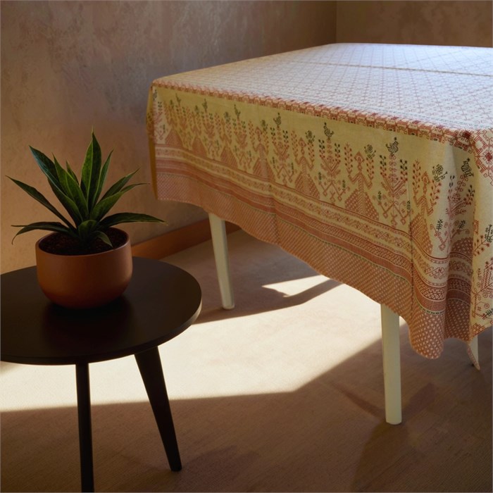 Скатерть "Макошь",  р. 148 * 148 см , хлопок, лён 2908