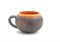 Керамическая чашка "Север" 400 мл, ручная работа, оранж 2681