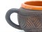 Керамическая чашка "Север" 400 мл, ручная работа, оранж 2681
