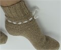 Носки женские шерстяные - ручная работа, вязание на спицах, размер 36-38 1884