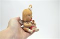 Фигурка деревянная Девочка-ангел с баночкой варенья - авторская ручная работа, резьба по дереву 2791