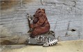 Магнит сувенирный "Карелия. Медведь с рыбой" - авторский сувенир ручной работы 2815 - фото 11495