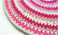 Коврик вязаный круглый 50 см хлопок 2597