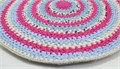 Коврик текстильный круглый вязаный 50 см хлопок 2600