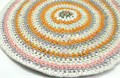 Коврик круглый цветной деревенский 52 см(хлопок) 2601