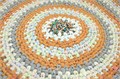 Коврик круглый цветной деревенский 52 см(хлопок) 2601