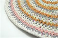 Коврик круглый цветной деревенский 52 см(хлопок) 2601