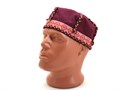 Шапка мужская р.58-60, хлопок, бордовая. Карельский мужской головной убор. 2711