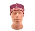 Шапка мужская р.58-60, хлопок, бордовая. Карельский мужской головной убор. 2711