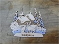 Магнит сувенирный "Карелия. Зима" - ручная работа, дерево 2852