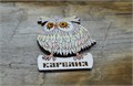 Магнит сувенирный "Карелия. Сова" - ручная работа, дерево 2442-1