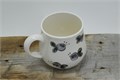 Чашка кружка керамическая "Черника" 350 мл - ручная работа, литье, роспись, керамика 2863