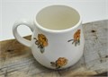 Чашка кружка керамическая "Морошка" 350 мл - ручная работа, литье, роспись 2865