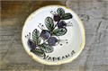 Пиала керамическая десертная "Черника" - ручная работа, лепка, роспись 2862