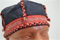 Шапка мужская карельская, черная, р.60-62, хлопок. Национальный карельский головной убор. 2872