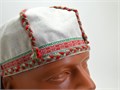 Шапка мужская карельская, р.59-61, лён - ручная авторская работа 2243