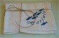 Полотенце вафельное с вышивкой "Рыбки" 2500