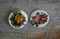 Брошки керамические "Ягоды Севера" ручная работа 2364